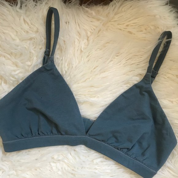 skims cotton plunge bralette